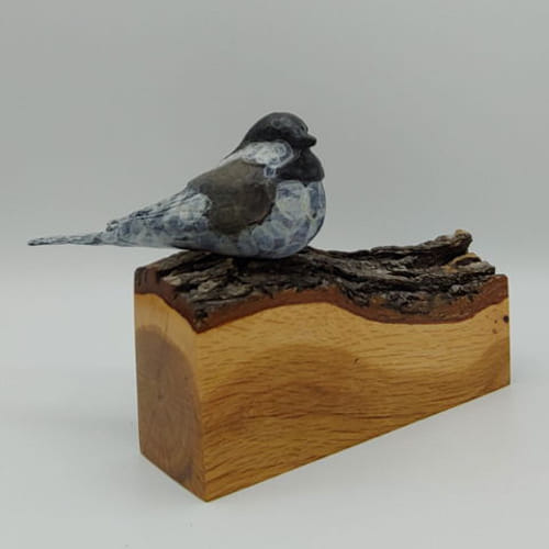 Click to view detail for FL060 Little Chickadee on Gamble Oak